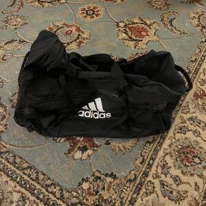 Adidas Black Sports Duffel Bag